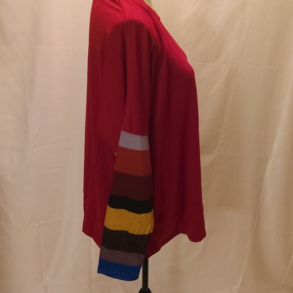 Color block long sleeve pullover tunic - Picture 5 of 9